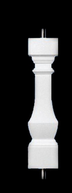 Bellamy Design - Standard Baluster or Stair Baluster for Custom Balustrade Systems - Classic Stone Material by Chadsworth Columns: shop.columns.com