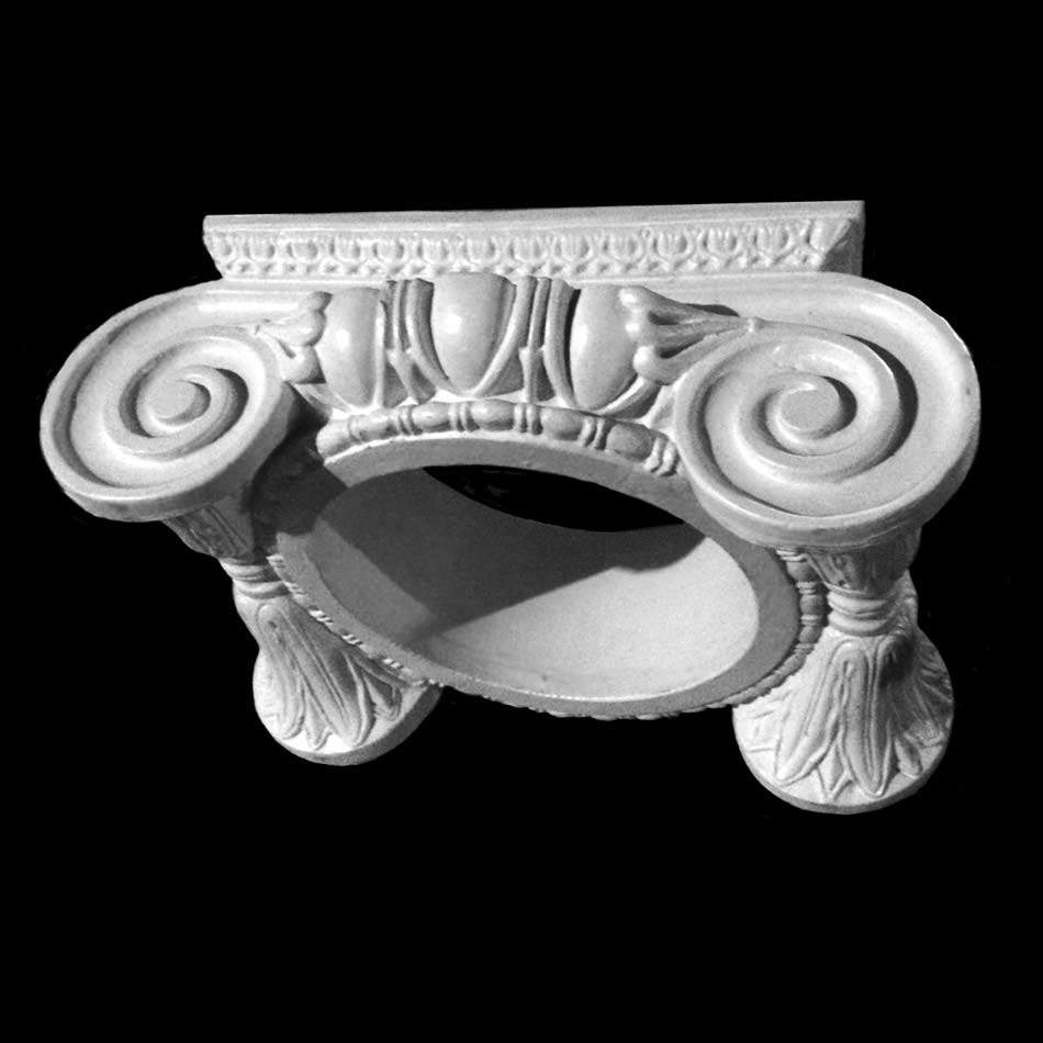Roman Ionic Capitals Chop & Spray Fiberglass Capitals Exterior Capitals
