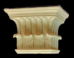 Square Greek Corinthian Plaster Capital