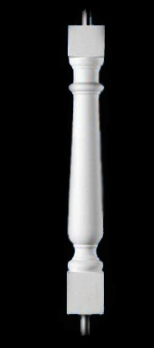 Fort Fisher-31 Baluster for Custom Balustrade Systems - Classic Stone Material by Chadsworth Columns: shop.columns.com