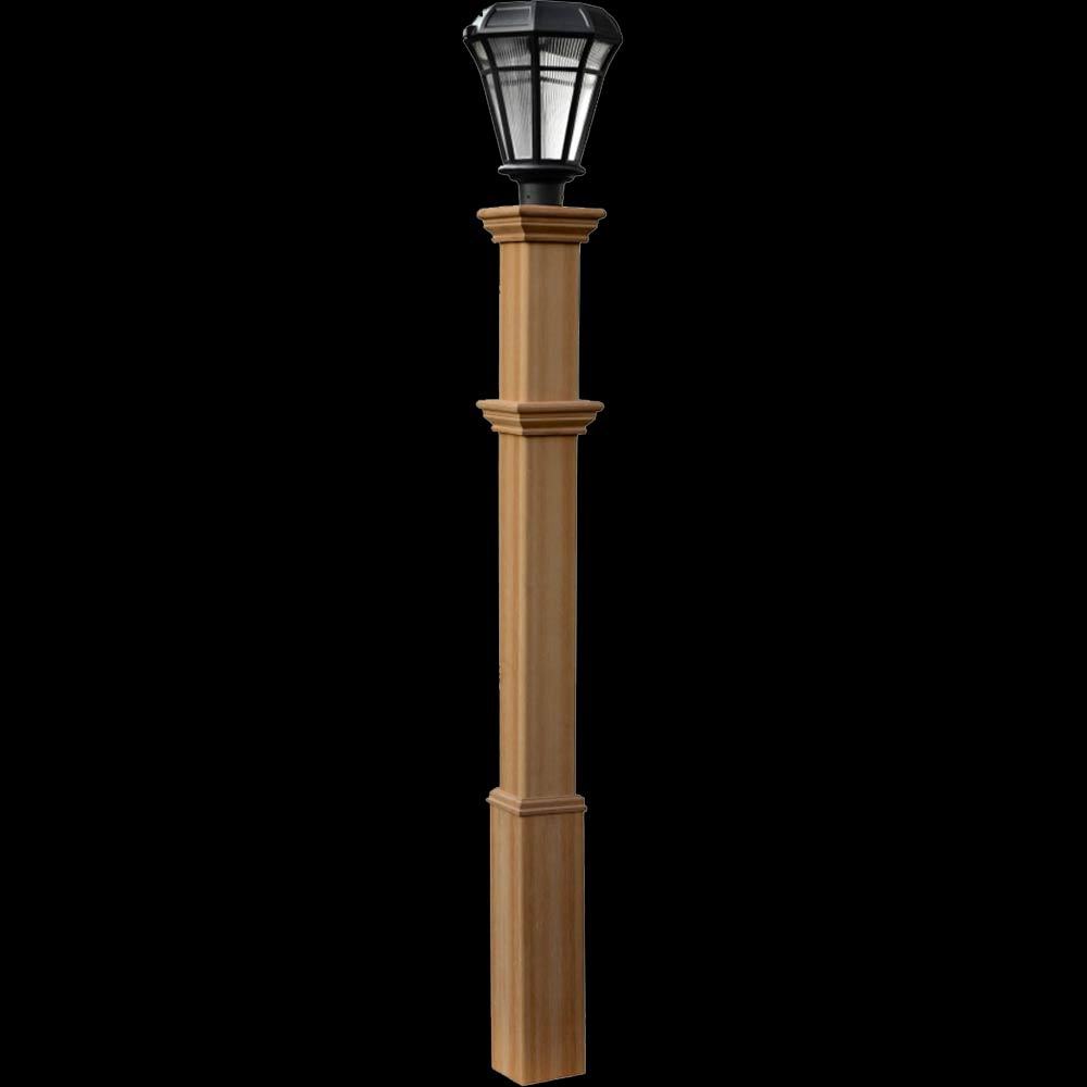 Lamp Posts, Cedar Wood Color Vinyl Street Posts Chadsworth Columns