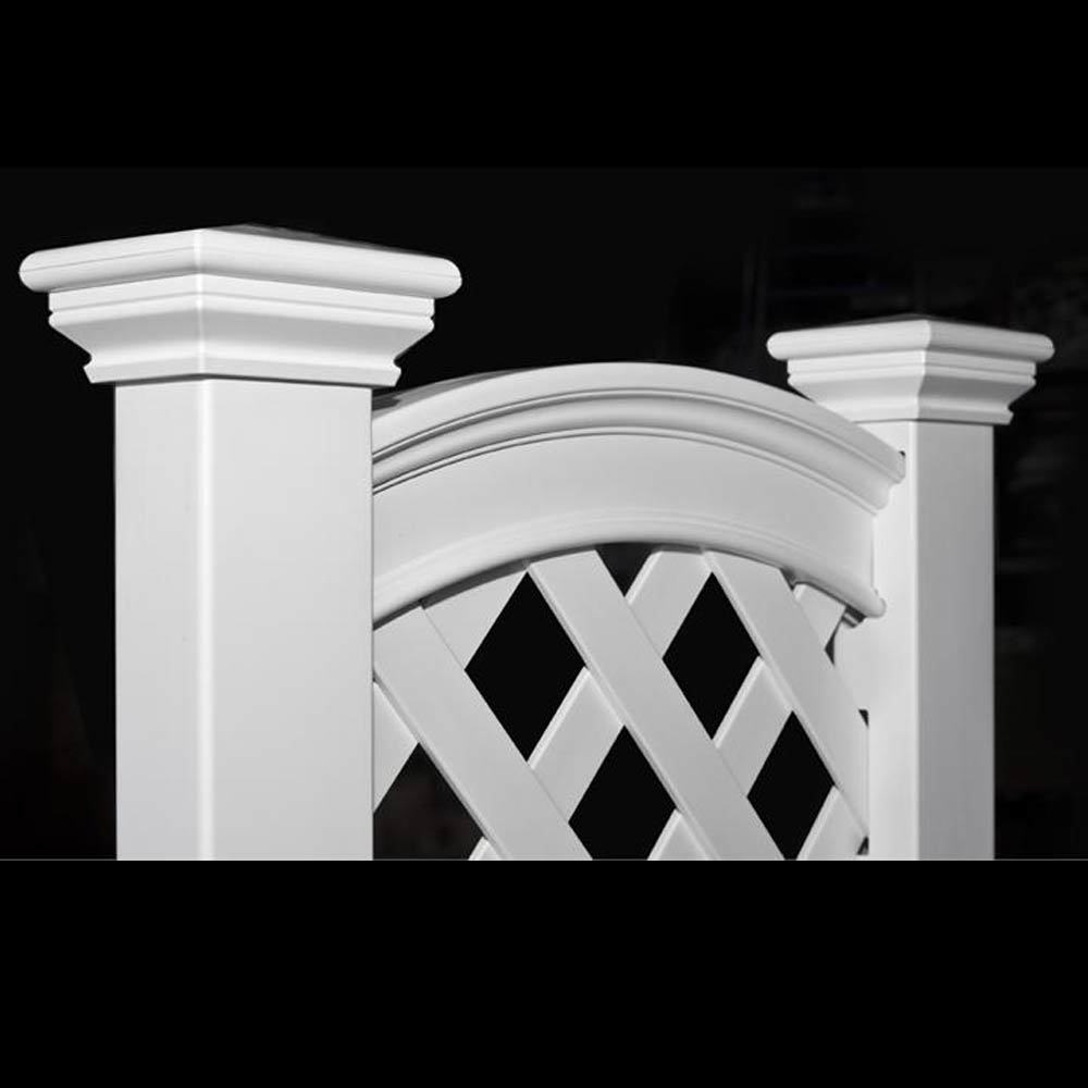 Planter Box with Trellis Design Advanced Vinyl Material Chadsworth