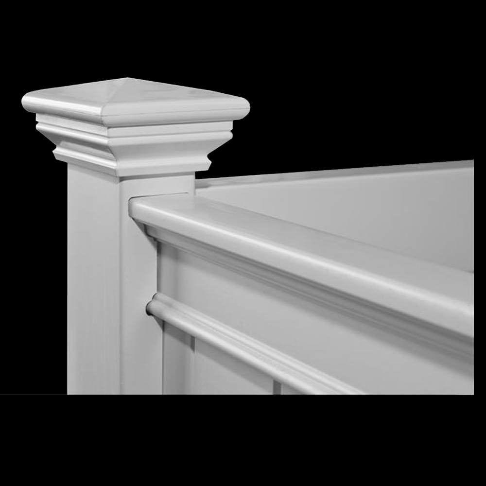 Planter Box with Trellis Design Advanced Vinyl Material Chadsworth