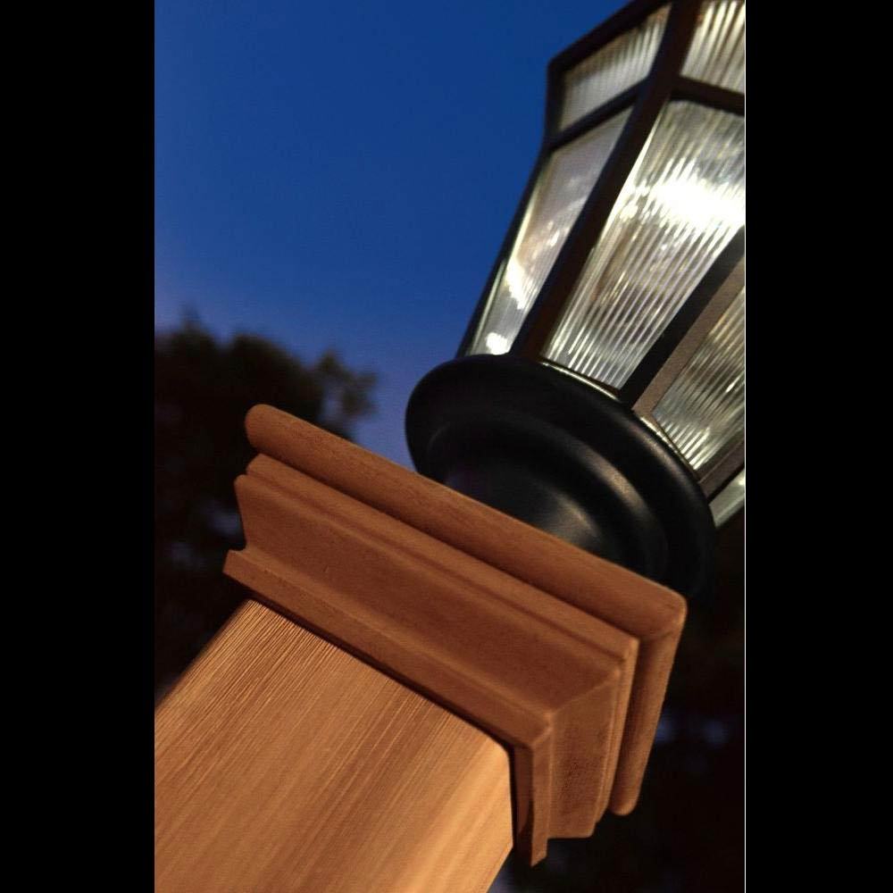 Cedar Wood Color Vinyl Lamp Post, Street Posts Chadsworth Columns