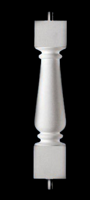 Historic Wilmington Baluster or Choice of Stair Baluster for Custom Balustrade Systems - Classic Stone Material by Chadsworth Columns: shop.columns.com
