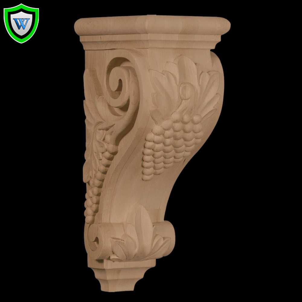Structural Wood Corbels, Grape Corbel Design