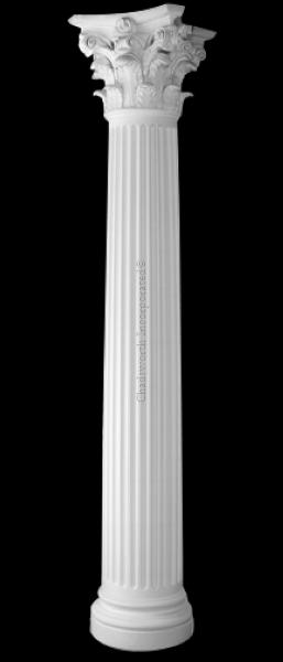 Design #635 Rb - Corinthian Order (roman) Frp (composite) Column Fluted 