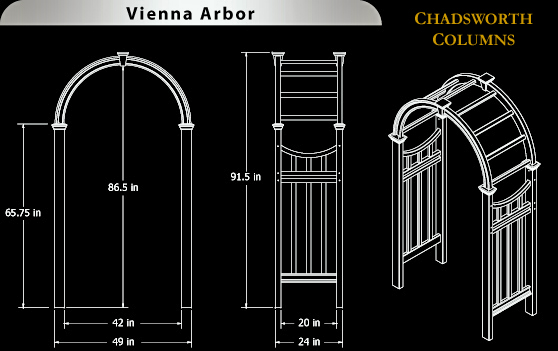 Vienna Vinyl Arbor Specifications