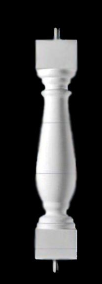 Wilmington-26 Baluster for Custom Balustrade Systems - Classic Stone Material by Chadsworth Columns: shop.columns.com