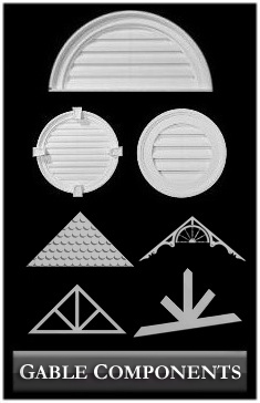 Functional & Decorative Gable Vents - Architectural Millwork by Chadsworth Columns: shop.columns.com - 1.800.265.8667