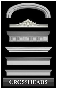 Decorative Entryway Crossheads - Architectural Exterior and Interior Crosshead Moldings - Chadsworth Columns - Shop.columns.com - 1-800-486-2118