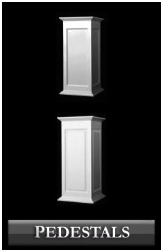 Architectural Pedestals for interior and exterior columns - Chadsworth Columns: shop.columns.com
