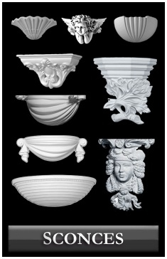 Wall Sconces - Architectural Millwork by Chadsworth Columns: shop.columns.com - 1.800.265.8667