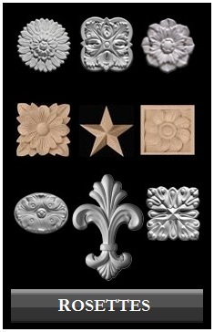 Ceiling & Wall Rosettes - Architectural Millwork by Chadsworth Columns: shop.columns.com - 1.800.265.8667