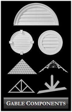Functional & Decorative Gable Vents - Architectural Millwork by Chadsworth Columns: shop.columns.com - 1.800.265.8667