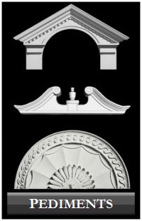 Decorative Polyurethane Entryway Pediments - Beautiful Exterior and Interior Home Products by Shop.columns.com - Chadsworth Columns - 1-800-486-2118
