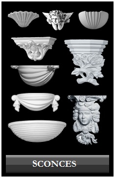 Wall Sconces - Architectural Millwork by Chadsworth Columns: shop.columns.com - 1.800.265.8667