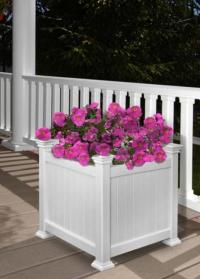 Vinyl Porch Planter Boxes by Chadsworth Columns: shop.columns.com