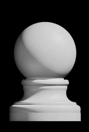 14" Ball Finial - Polyurethane Decorative Finials - Shop.columns.com