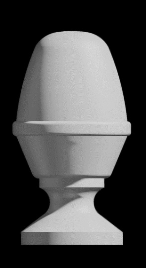 Alecia Acorn Finial - Polyurethane Decorative Finials - Shop.columns.com