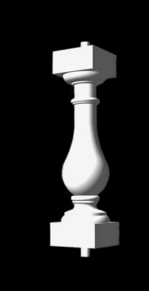 Alpine Baluster Post - Polyurethane Material