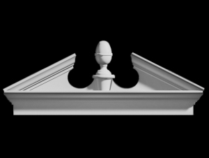 Federal Acorn Entryway Design - Polyurethane Decorative Home Designs - Shop.columns.com - 1-800-486-2118