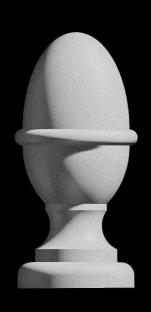 Lyric Acorn Finial - Polyurethane Decorative Finials - Shop.columns.com