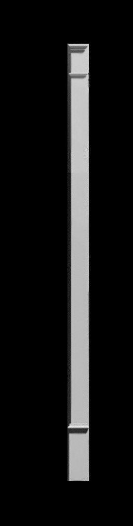 Plain pilaster design - exterior polyurethane paintable pilasters, architectural half columns, decorative home products by Chadsworth Columns - Shop.columns.com - 1-800-486-2118