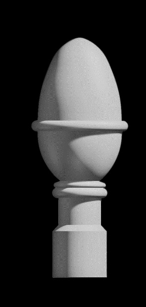 Pennsylvania Acorn Finial - Polyurethane Decorative Finials - Shop.columns.com