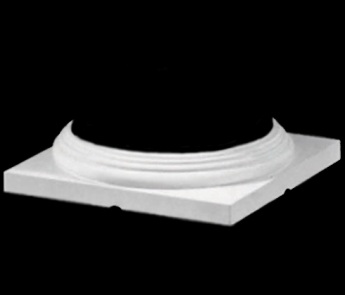 Roman Doric Polyurethane Colonial Base Molding and Plinth