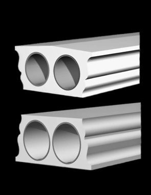 Polyurethane 9 x 11 Top and Bottom Balustrade Railings - Chadsworth Columns - Shop.columns.com