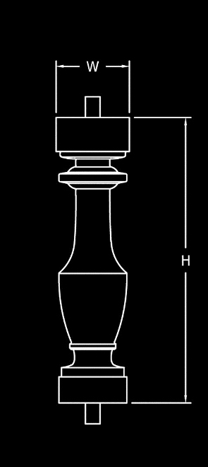 Welsh Baluster Post - Polyurethane Material