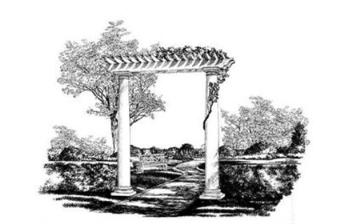 Freestanding Garden Pergola with 2 columns - Chadsworth Columns: shop.columns.com