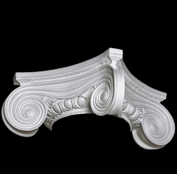 Round Greek Angular Ionic Capital