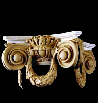 Ionic Capital - Round, Interior wood column capital