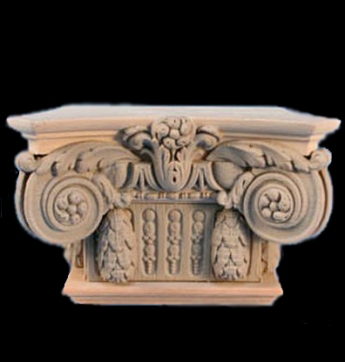 Wood Pilaster Capital - Modern French with Necking