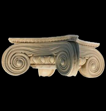 Greek Angular Ionic Minerva Polias Wood Capital - interior Wood Capitals