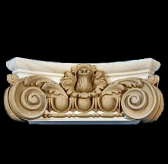 Roman Ionic - Italian Renaissance Wood Pilaster Capital