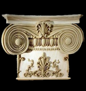 Interior Stain-Grade Wood Pilaster Capital