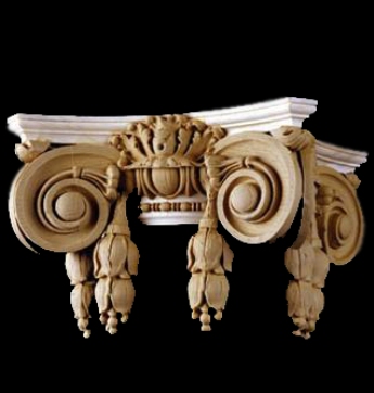 Ionic Order - Interior Wood Round Capital