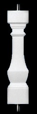 Bellamy Design - Standard Baluster or Stair Baluster for Custom Balustrade Systems - Classic Stone Material by Chadsworth Columns: shop.columns.com