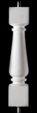 Historic Wilmington Baluster or Choice of Stair Baluster for Custom Balustrade Systems - Classic Stone Material by Chadsworth Columns: shop.columns.com