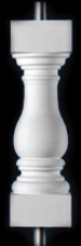 Wilmington-15 Baluster for Custom Balustrade Systems - Classic Stone Material by Chadsworth Columns: shop.columns.com
