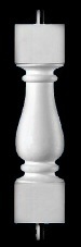 Wilmington-19 Baluster with Choice of Stair Baluster for Custom Balustrade Systems - Classic Stone Material by Chadsworth Columns: shop.columns.com