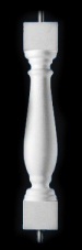 Wilmington Slim Baluster for Custom Balustrade Systems - Classic Stone Material by Chadsworth Columns: shop.columns.com