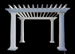 Custom Pergola Design 4014 - Exterior Custom Garden Structures - Chadsworth Columns: shop.columns.com