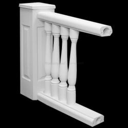 Classic Stone Custom Balustrade System - Balustrade Design Option #2 - Chadsworth Columns: shop.columns.com
