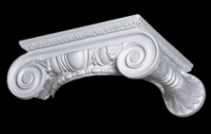 Round Roman Ionic Capital