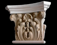 Modern Renaissance Verona Wood Pilaster Capital