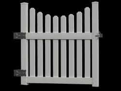 Advanced Cellular Vinyl Cottage Picket Gate with a 50